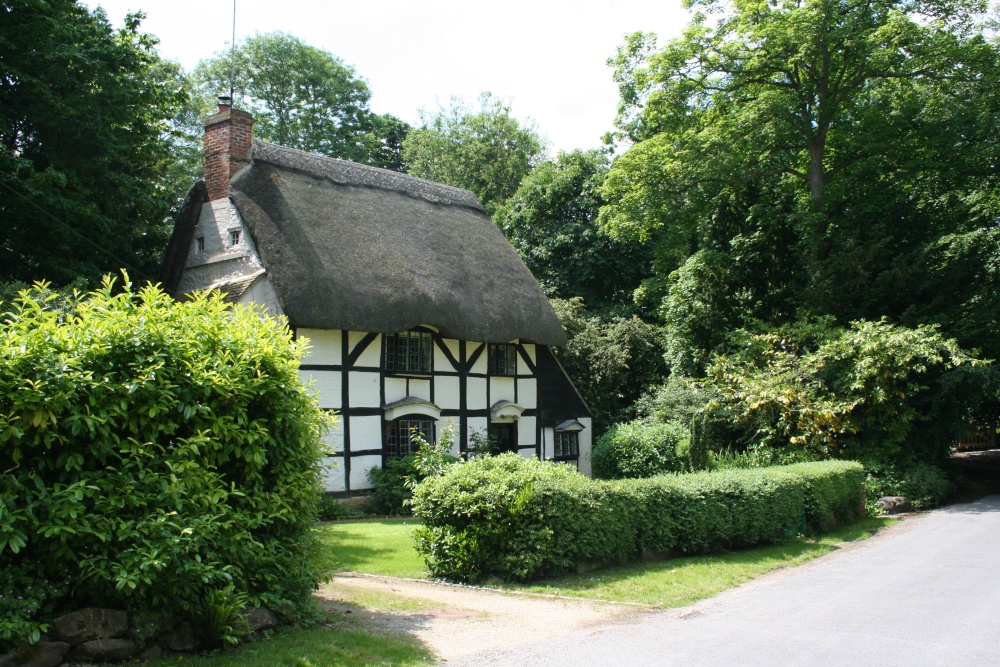A period timber framed cottage in Woolstone