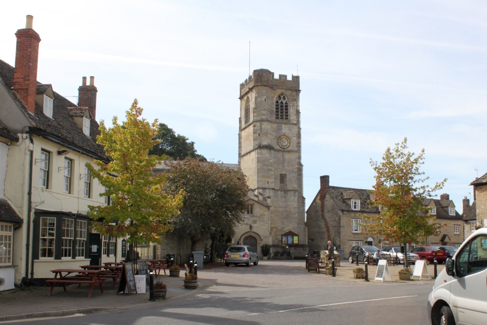 St. Leonard's Church and The Square, Eynsham