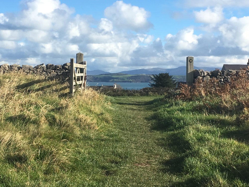 Photograph of Beautiful view beyond gate