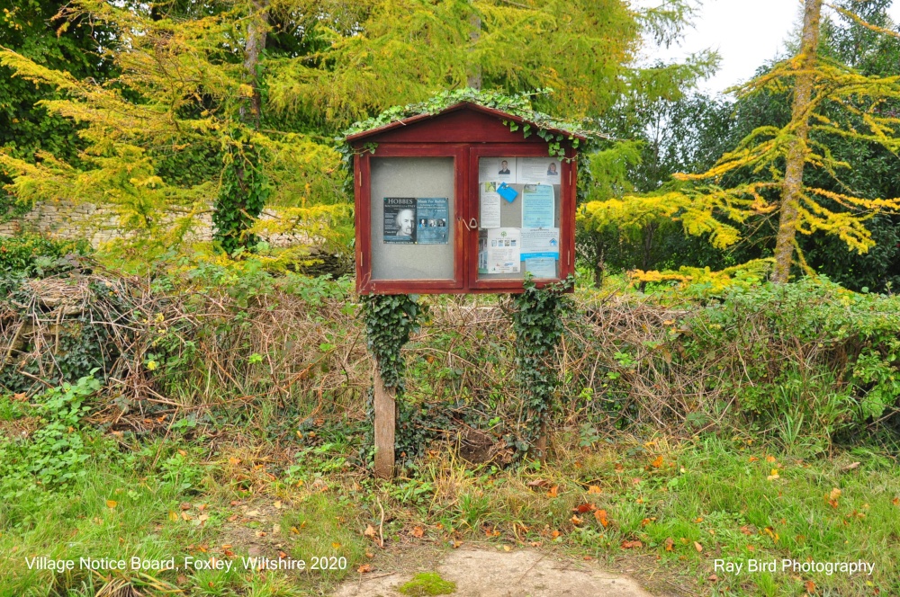 Village Notice Board, Foxley, Wiltshire 2020