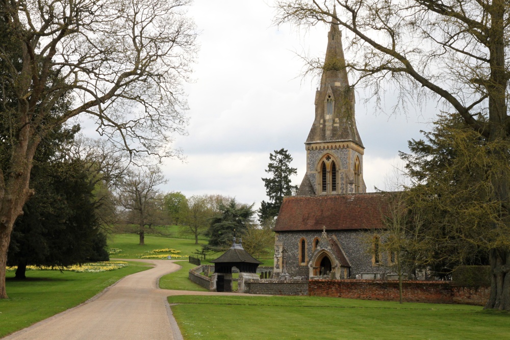 St. Mark's Church and the grounds of Englefield House, Englefield