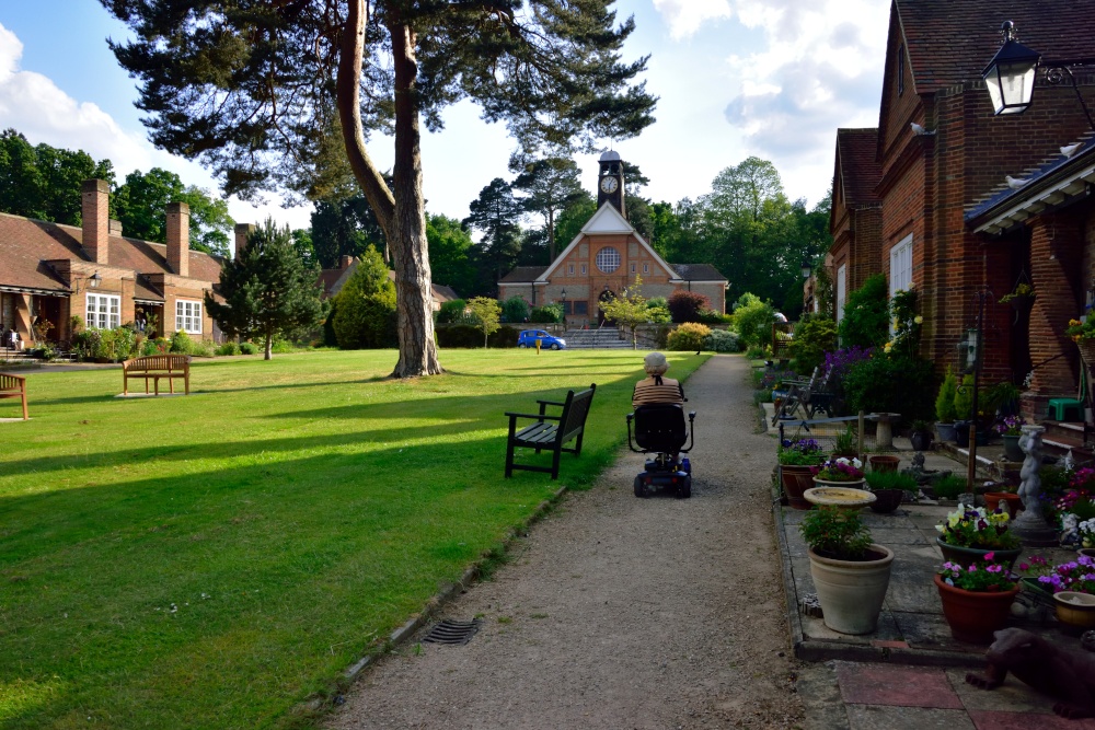 View Up West Avenue to the Village Hall