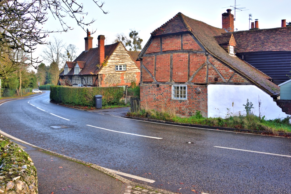 Photograph of Old Houses on The Street in West Clandon, Surrey
