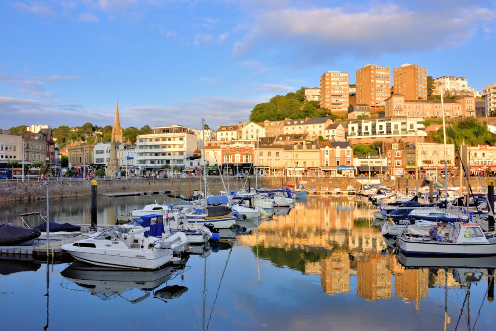 Evening View Across Torquay Harbour