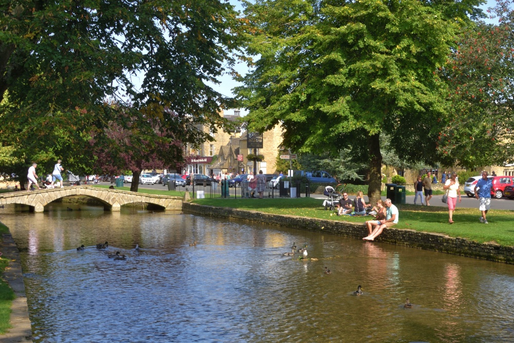 View Along the Windrush in Bourton on the Water