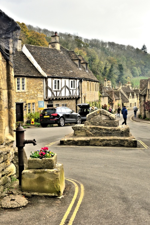 The Old Water Pump in Castle Combe Market Place