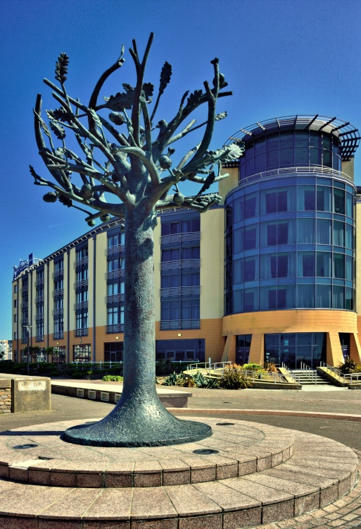 The Freedom Tree, Installed at Elizabeth Marina in St Helier to Celebrate the 60th Anniversary of the Liberation of the Channel