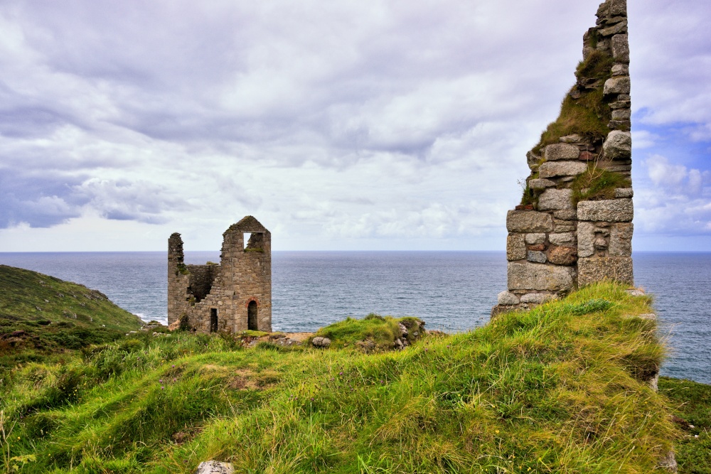 Derelict Tin Mines at Botallack in Cornwall