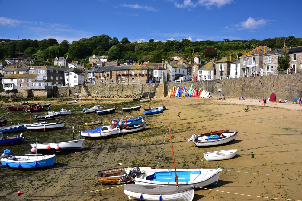 Mousehole Harbour at Low Tide