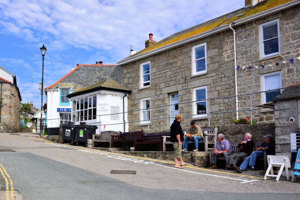 Cornishmen Putting the World to Rights in Mousehole