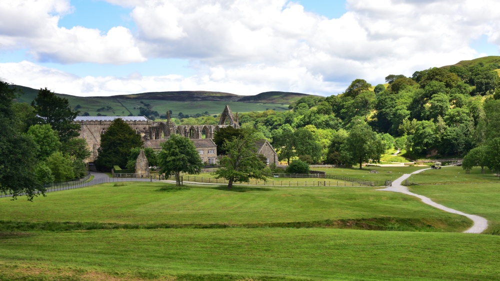 View of Bolton Abbey from the Village