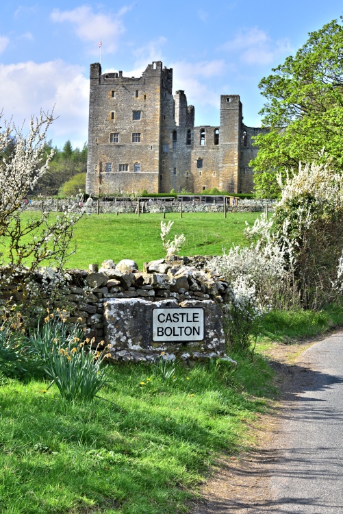 Just Entering Castle Bolton in Wensleydale