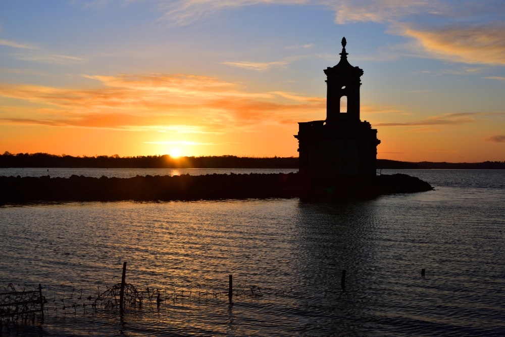Normanton Church with Red Sunset