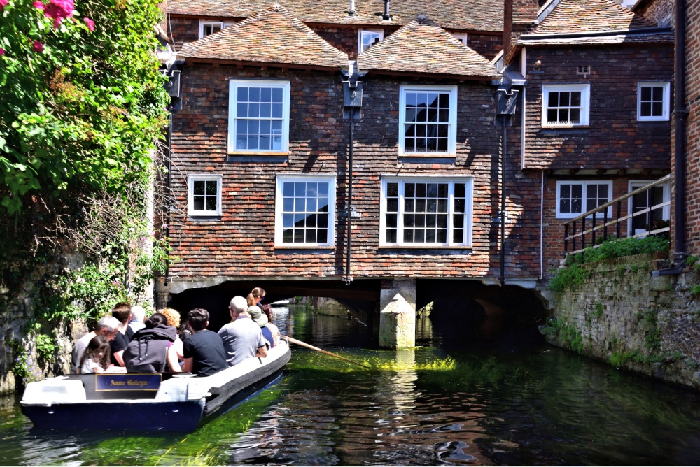St Thomas' Hospital Straddling the Great Stour in the Centre of Canterbury