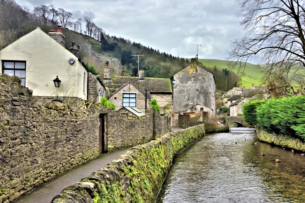 Peakshole Water Flowing Through Castleton in the Peak District