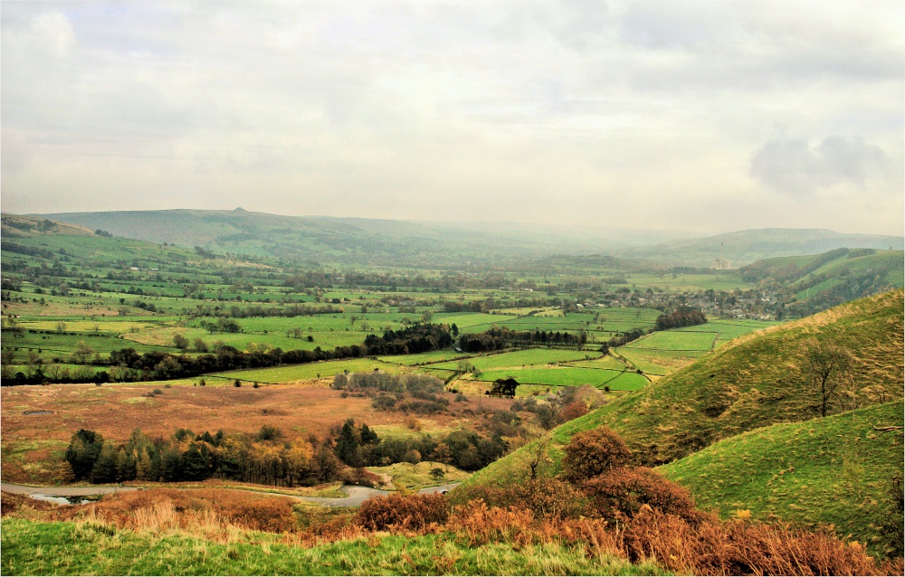 Hope Valley View from Castleton in Autumn