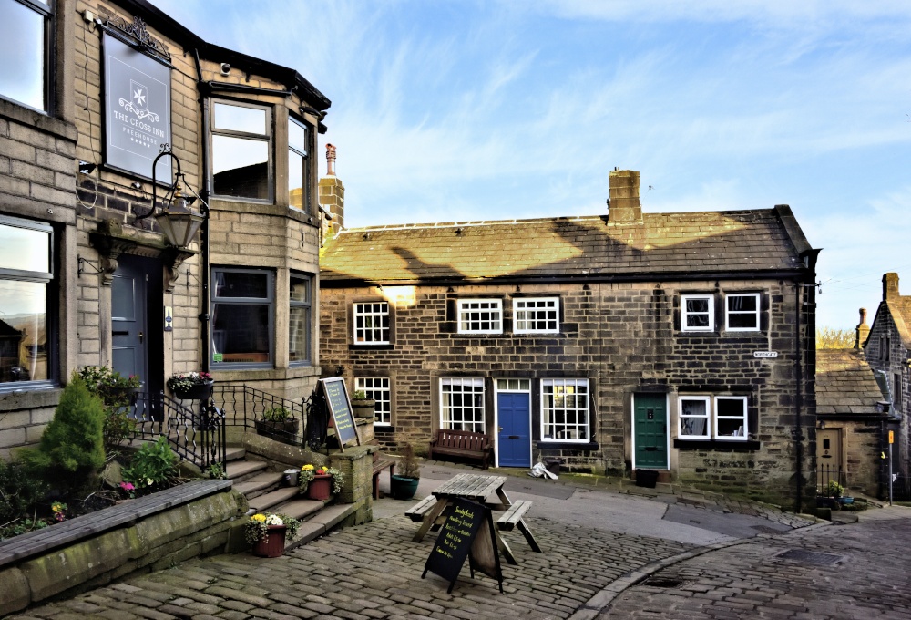 Photograph of The Cross Inn and Northgate View in Heptonstall