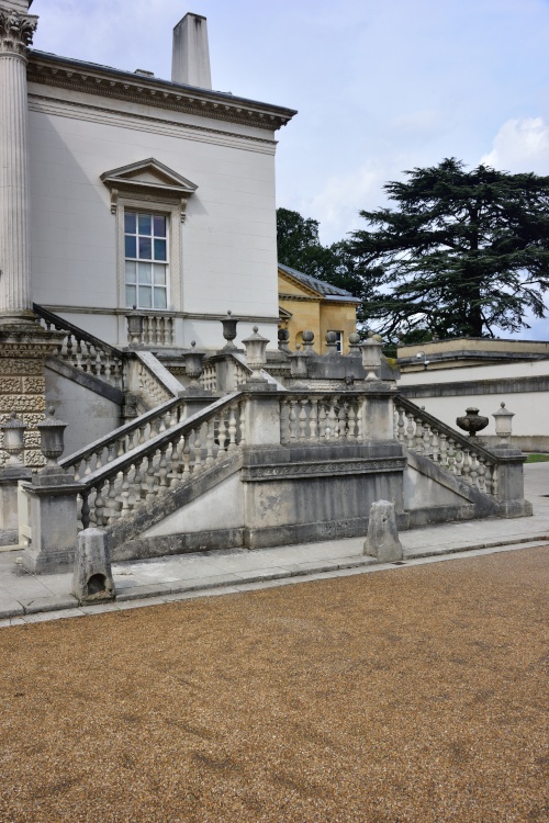 The Outside Staircase was the Designer's attempt to make the house and garden feel as one area