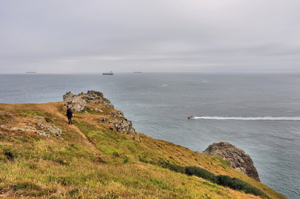 Walking on the Deer Park at Marloes