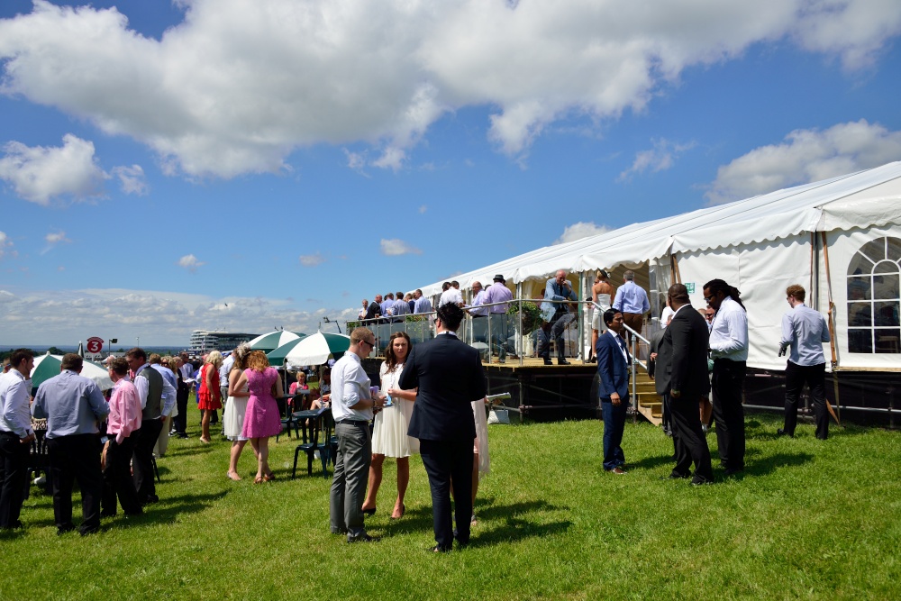 The Silks Pavilion on the Epsom Derby Day