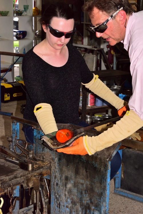 Teaching the Art of Glass Blowing