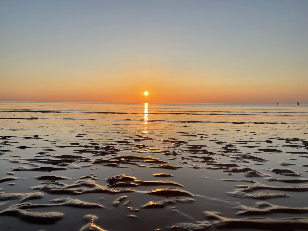 Hunstanton sunset low tide