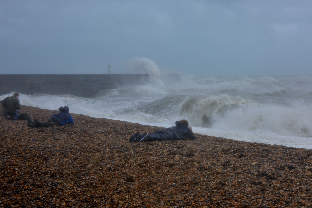 This Storm was gusting at 60mph, Making it Difficult to Photograph
