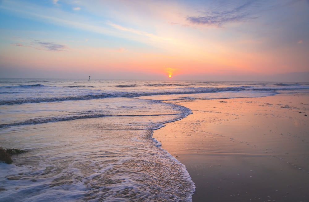 Photograph of Mablethorpe beach sunrise