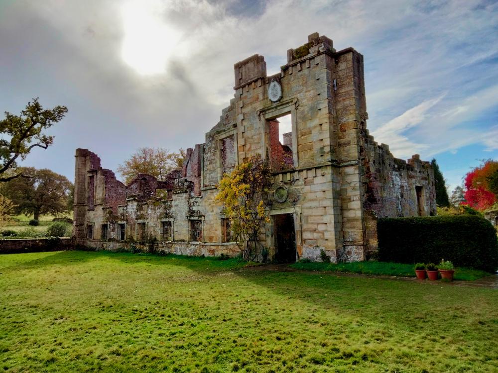 Scotney Castle Ruins at Lamberhurst in Afternoon Light