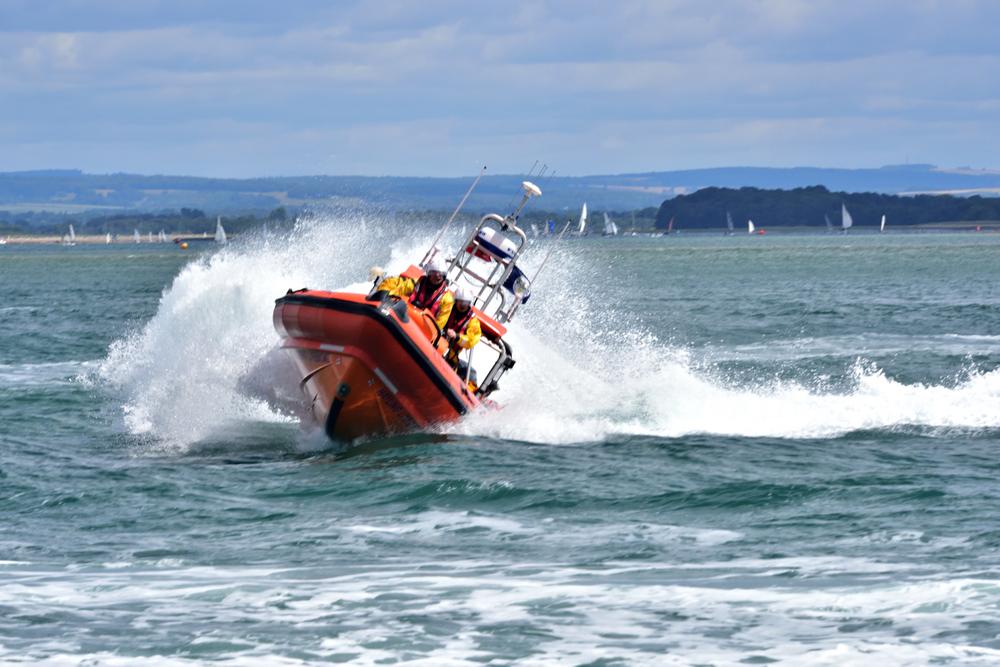 Photograph of Hayling Island Rescue Boat Speed and Handling Demonstration
