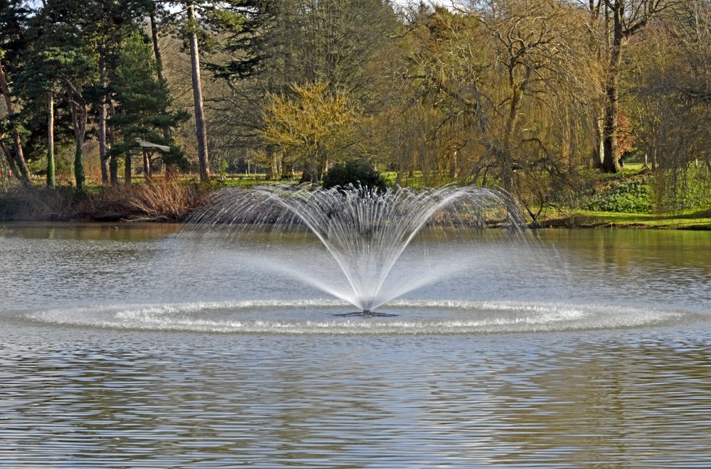 The Lake at Hever Castle Garden at slower shutter speed
