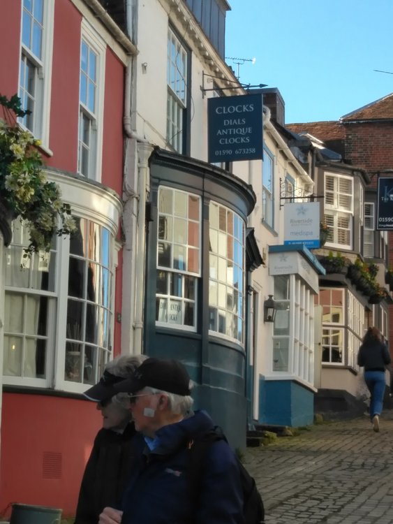 Clock shop in Lymington, Hampshire