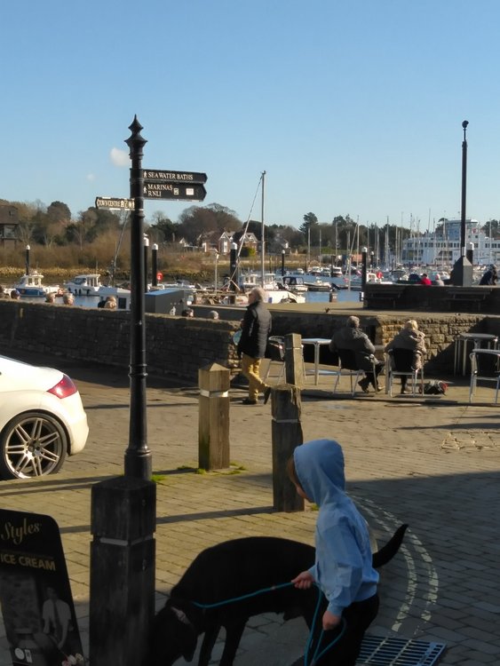 Signpost in Lymington, Hampshire
