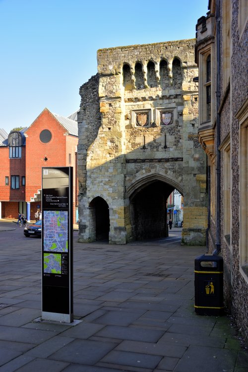The Westgate at the Top of Winchester High Street