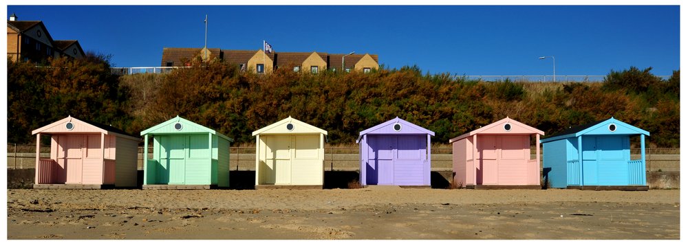 Colourful Beach Huts