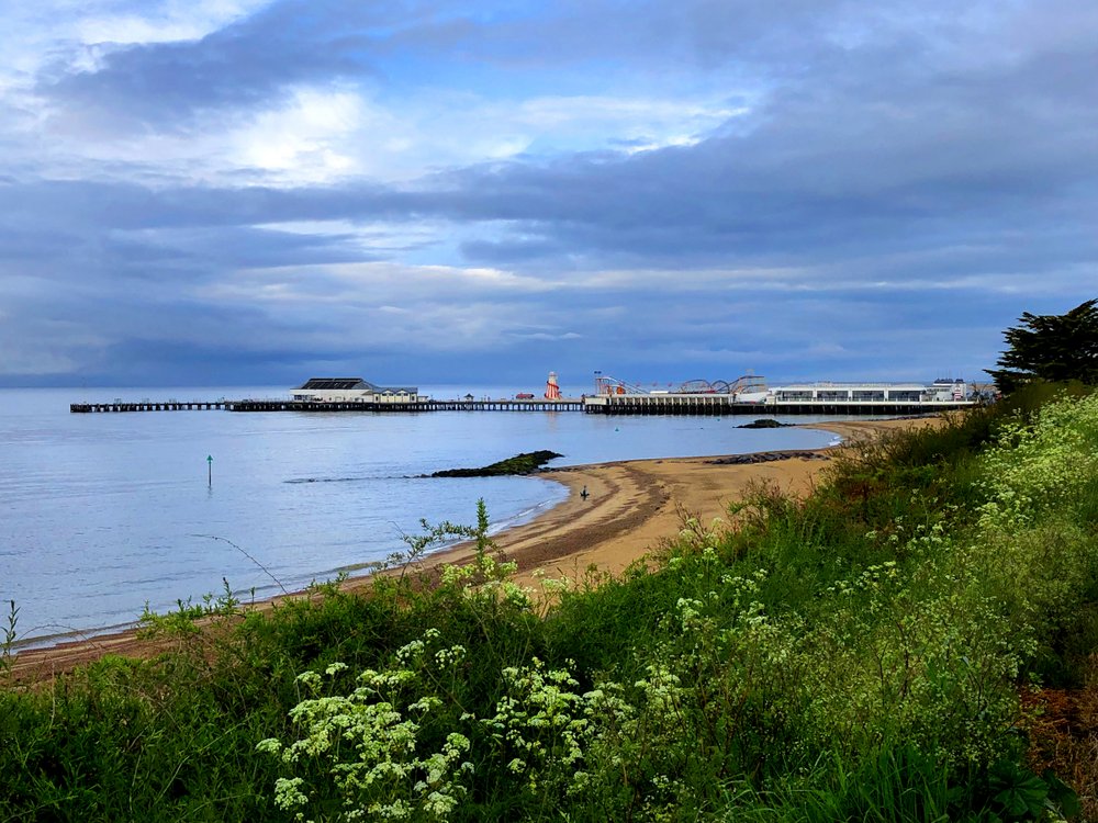 Clacton sea front, the pier.