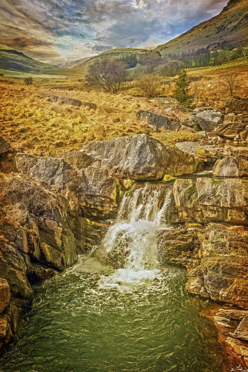 Claerwen waterfall
