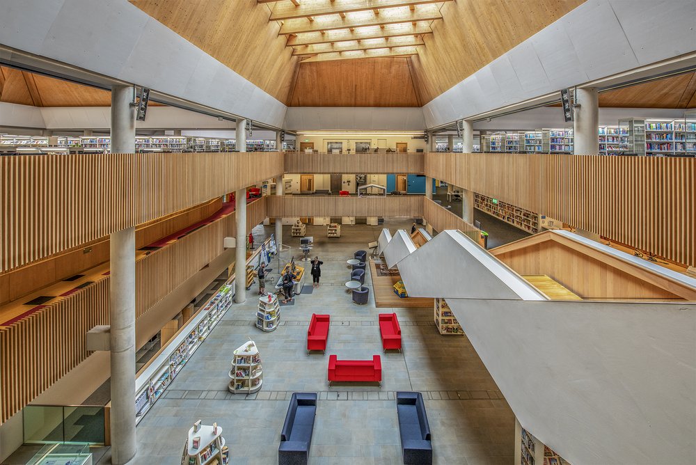 The Hive library and resource centre, Worcester, interior