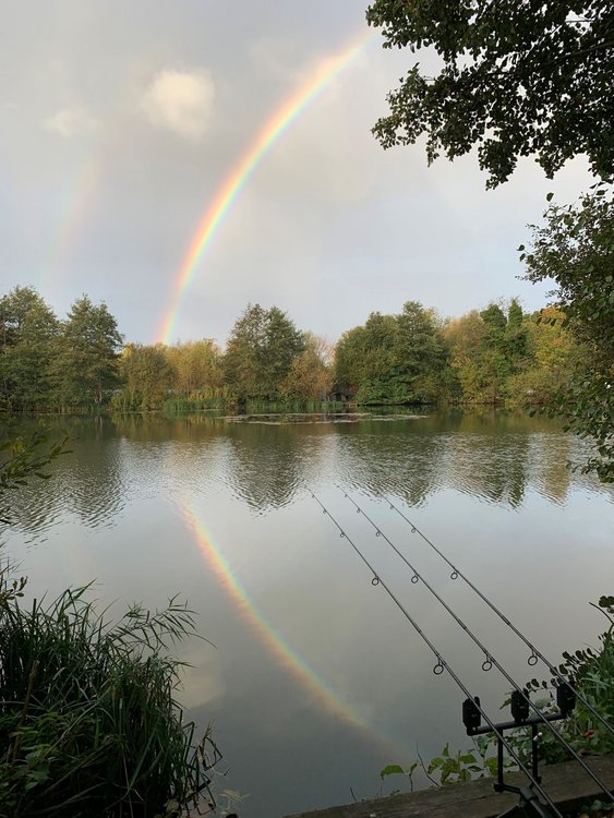 Rainbow whilst fishing
