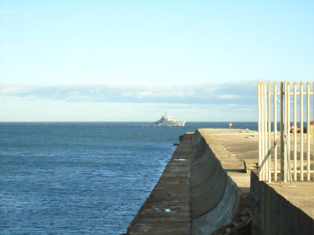 HMS Endevour at Teesmouth