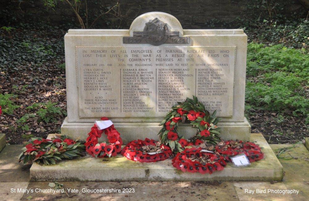 Memorial, St Mary's Churchyard, Yate, Gloucestershire 2023