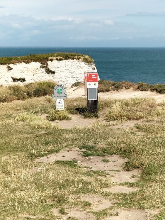 View from the footpath very near Old Harry Rocks, Studland, Dorset.