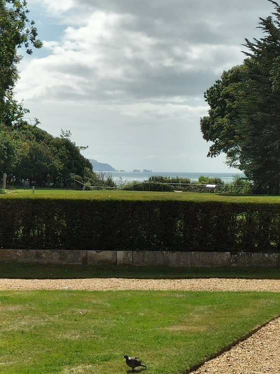 View looking towards the Needles, Isle of Wight from Highcliffe