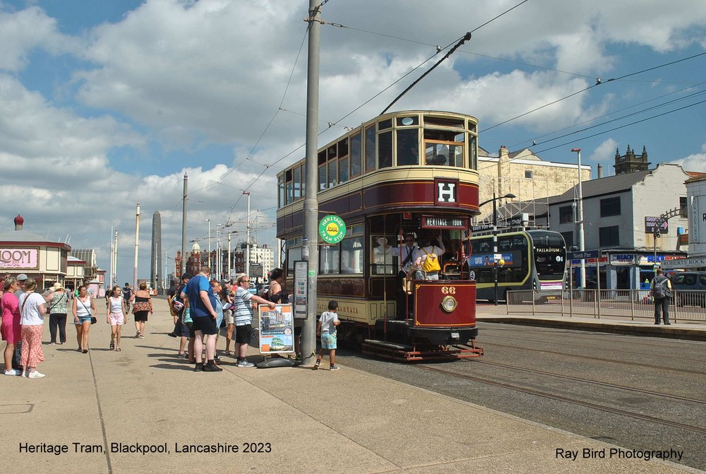 1901 Heritage Tram, Blackpool, Lancashire 2023
