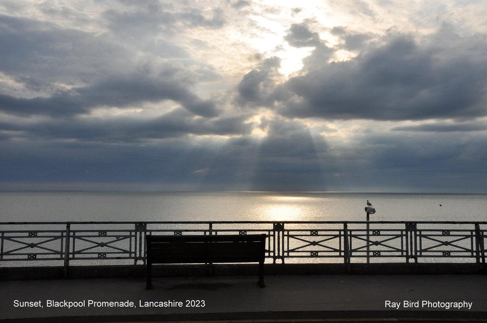 Sunset, Blackpool Promenade, Lancashire 2023