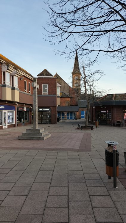 Interesting features of Saxon Square in Christchurch