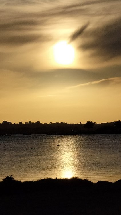 Great sunset at Mudeford Quay near Christchurch