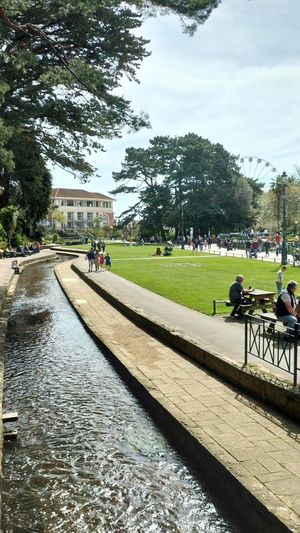 Lovely stream in the Lower Gardens in Bournemouth
