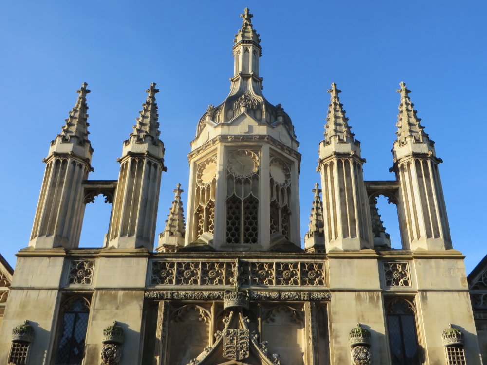 Architecture, Entrance, King's College Cambridge photo by Kristen Beck