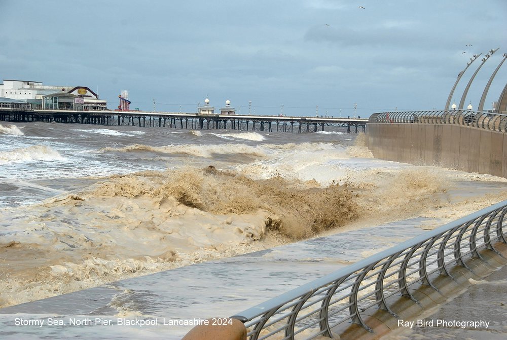 Stormy Sea, Blackpool, Lancashire 2024